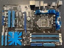 ASUS P7P55D-E LX Socket LGA1156 DDR3 PCI-E Motherboard With I/O Shield. USB 3