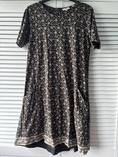 Fat Face Dress Size 12 Black