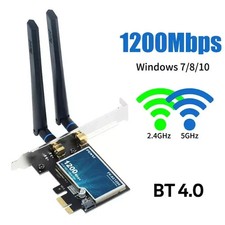 Bluetooth Dual Band AC1200 PCI-E Wireless Card for Desktop PCI wifi adapter 4.0