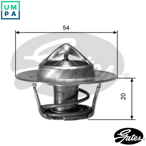 Thermostat coolant th00191 - thermostat,