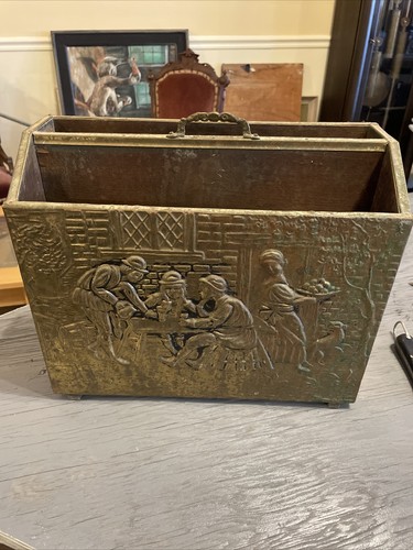 Antique hammered brass metal - hammered,
