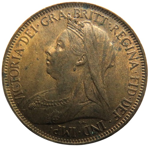 1899 queen victoria halfpenny - victoria,