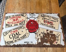 Co-operative original enamel sign