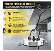 24inch Industrial Pressure Washer Surface Cleaner (used) Dual Handle 4500 PSI