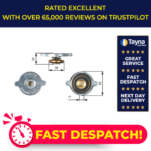 Radiator cap fits jaguar mark - cap,
