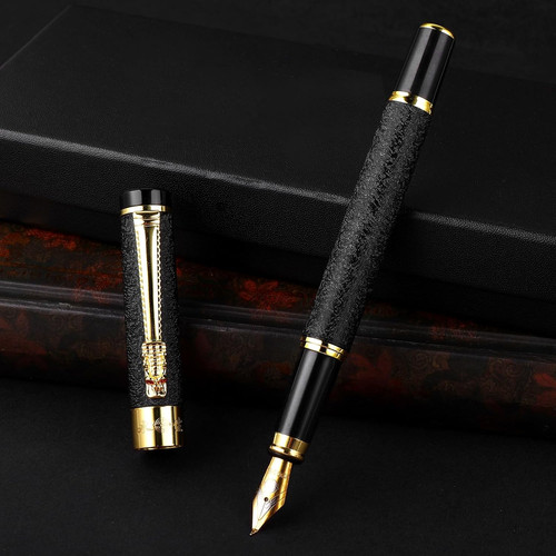 Metal fountain pen with - metal,