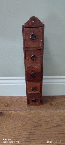 Vintage rustic wood drawer - vintage, 5-drawer