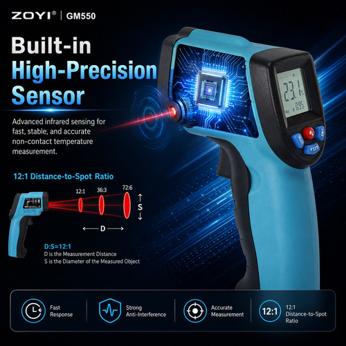 Laser infrared thermometer - infrared,