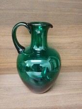 White friars Green Glass Jug 