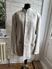 vintage shanghai tang linen jacket size XL (42) in beige