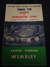 1955 RUGBY LEAGUE CHALLENGE CUP FINAL BARROW V WORKINGTON TOWN @ WEMBLEY 30 APR