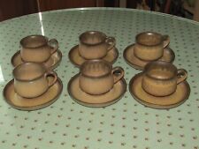 6 Denby Romany 6oz Coffee Cups