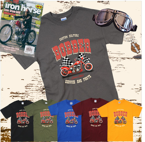 Bobber motorcyle shirt retro - bobber,