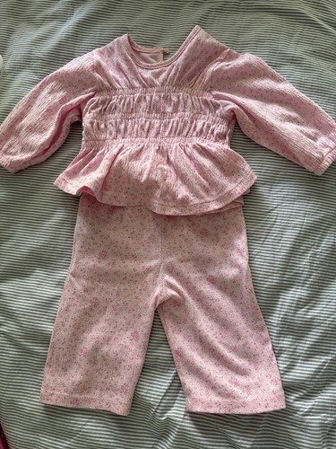 Girls pink floral - girls,