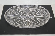 Vintage Oval Crystal Glass