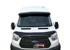 Black Gloss  Sun Visor To Fit Ford Transit 2019+ With fitting kit