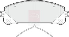 Brake Pads Set fits LEXUS