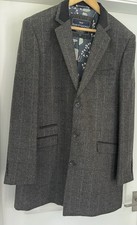 Harvey & Jones Men’s Tweed Overcoat New XL