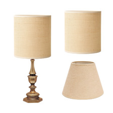 Natural Jute Fabric Lampshade