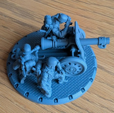 Dust Tactics 1947 - Fallschirmjäger Rocket Launcher Squad - Primed Miniature