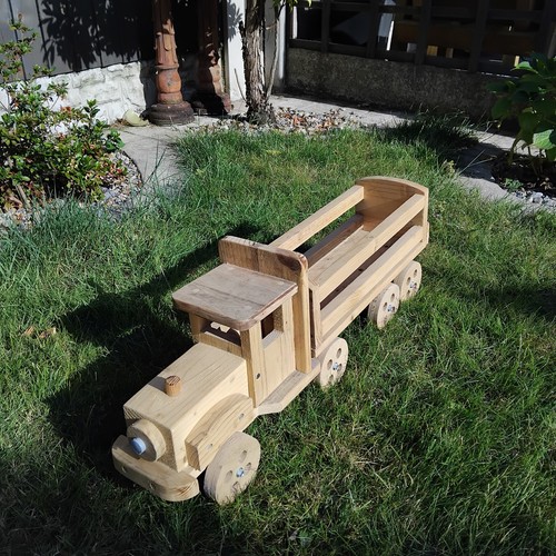 Wooden truck and trailer