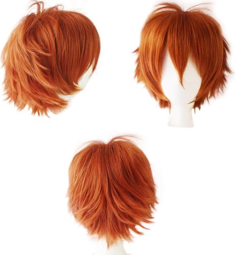 Ginger wig short - ginger, curly