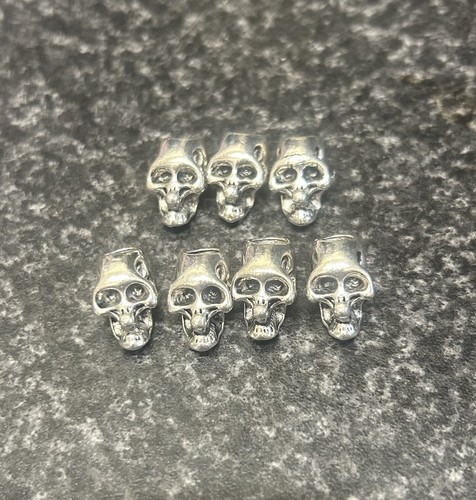 Silver colour skull beard - skull,