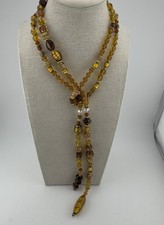 46" Vintage Amber Foil