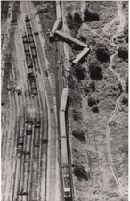 Birtley Train Crash Derailment Newcastle Leeds Edinburgh Express Aerial 1984