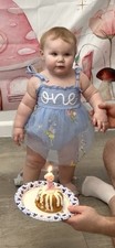 Baby Girls 1st Birthday Cake