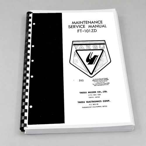 Yaesu 101zd service manual - yaesu,