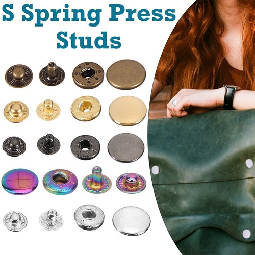 Part spring snap fasteners - 4-part, s-spring