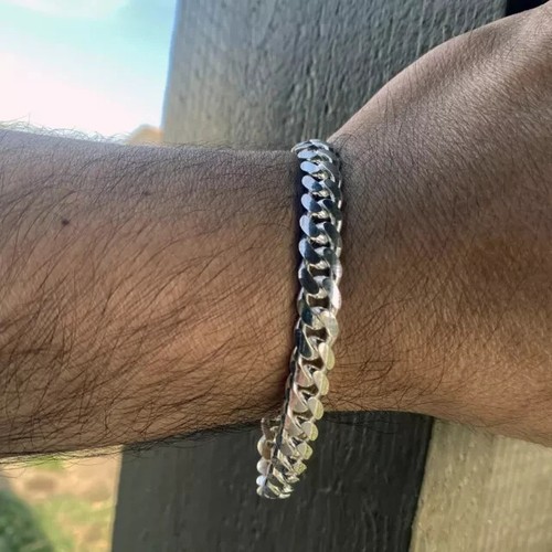Solid 14k white gold over - white, 8mm
