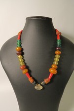 Fulani necklace jewelry amber