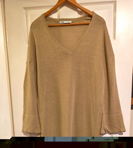 Zara women beige neck - zara, women's