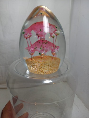 Vintage glass paperweight - glass,