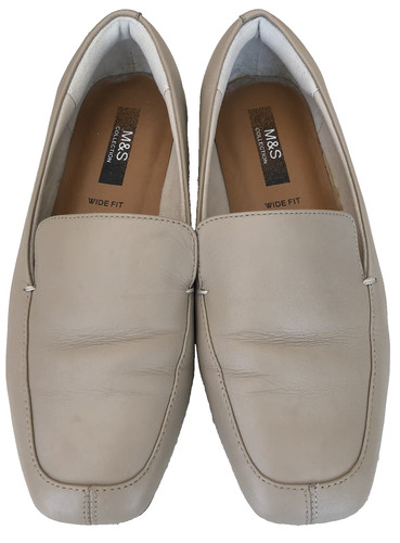 Ladies leather loafer - leather,