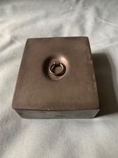 Antique Snuff Box.  Pewter tin lined . c1840