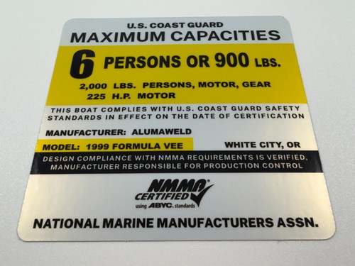 Alumaweld 1999 formula - alumaweld, vee
