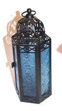 Small Blue Glass  Tea light