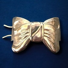 Antique Silver Tone Bow Hair