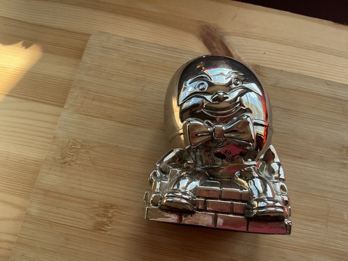 Vintage silver plated humpty - silver,