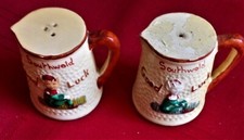 Early Vintage Manor Ware- SOUTHWOLD - PAIR OF CRUET PIXIE JUGS