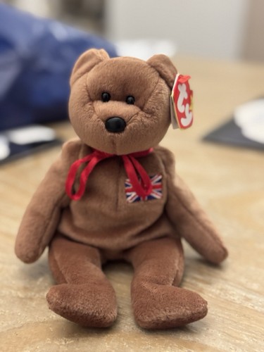 Britannia bear beanie baby - bear, ty