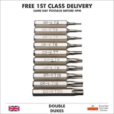 10PCS CR-V Torx Screwdriver Bits Set T3 T4 T5 T6 T7 T8 T9 T10 T15 T20 Mobile Bit