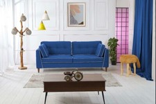 Rubeza Leo 4 Seater Sofa - Posh Gold & White