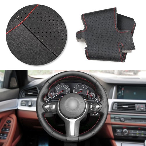 Leather steering wheel cover - leather,