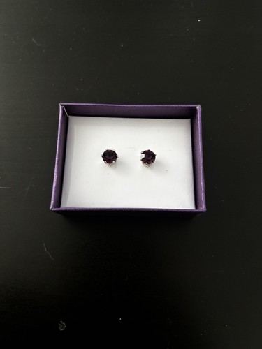 Avon jewellery purple stud