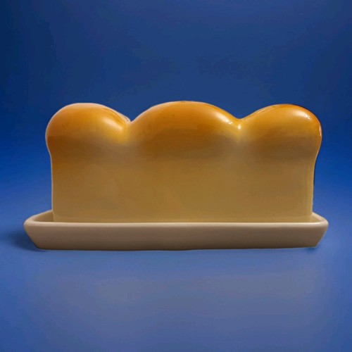 New bread loaf shaped - loaf, butter