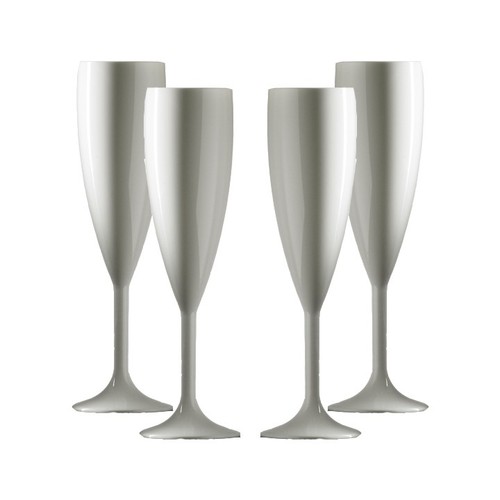 White polycarbonate champagne - white,